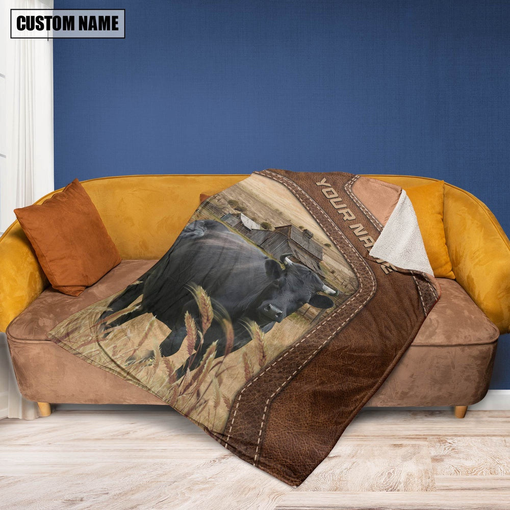Big Custom Name Dexter Blanket, Farm Blanket, Farm Animal Blanket
