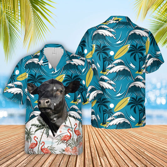 Black Angus Funny Hawaiian Shirt, Farm Hawaiian Shirt, Farmer Hawaii
