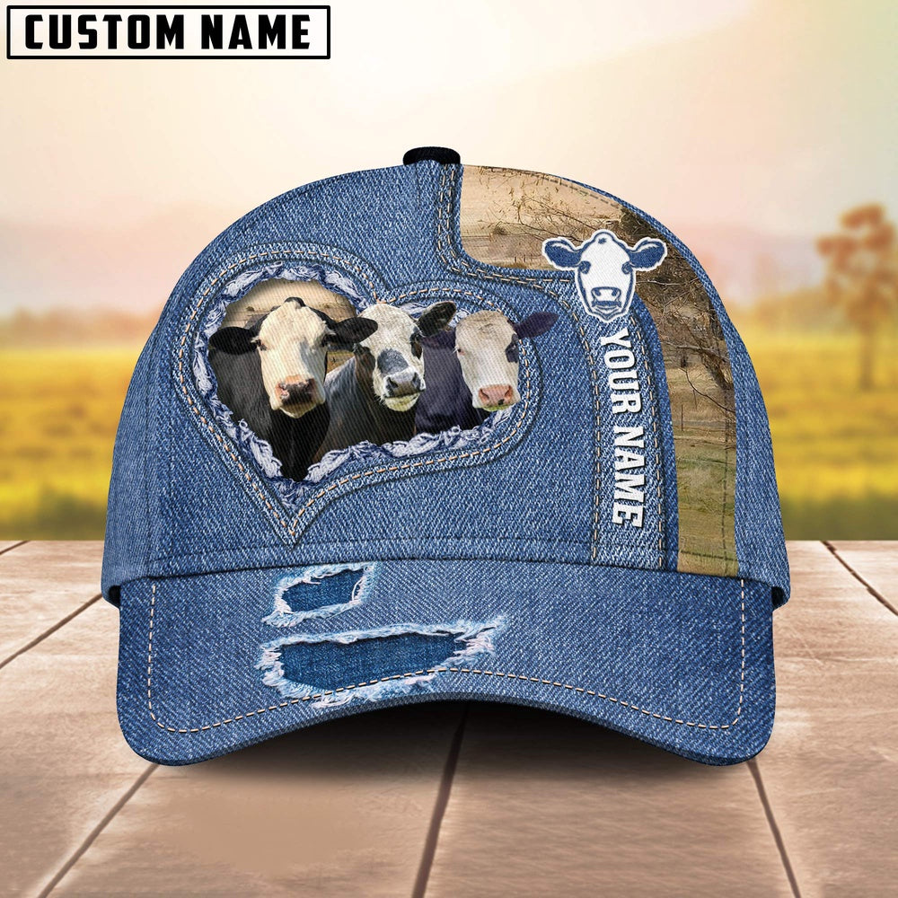 Black Baldy Customized Name Denim Cap, Farmer Cap, Vintage Farmer Hat, Mens Farmer Hats, Cap For Farmers