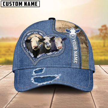 Black Baldy Customized Name Denim Cap, Farmer Cap, Vintage Farmer Hat, Mens Farmer Hats, Cap For Farmers