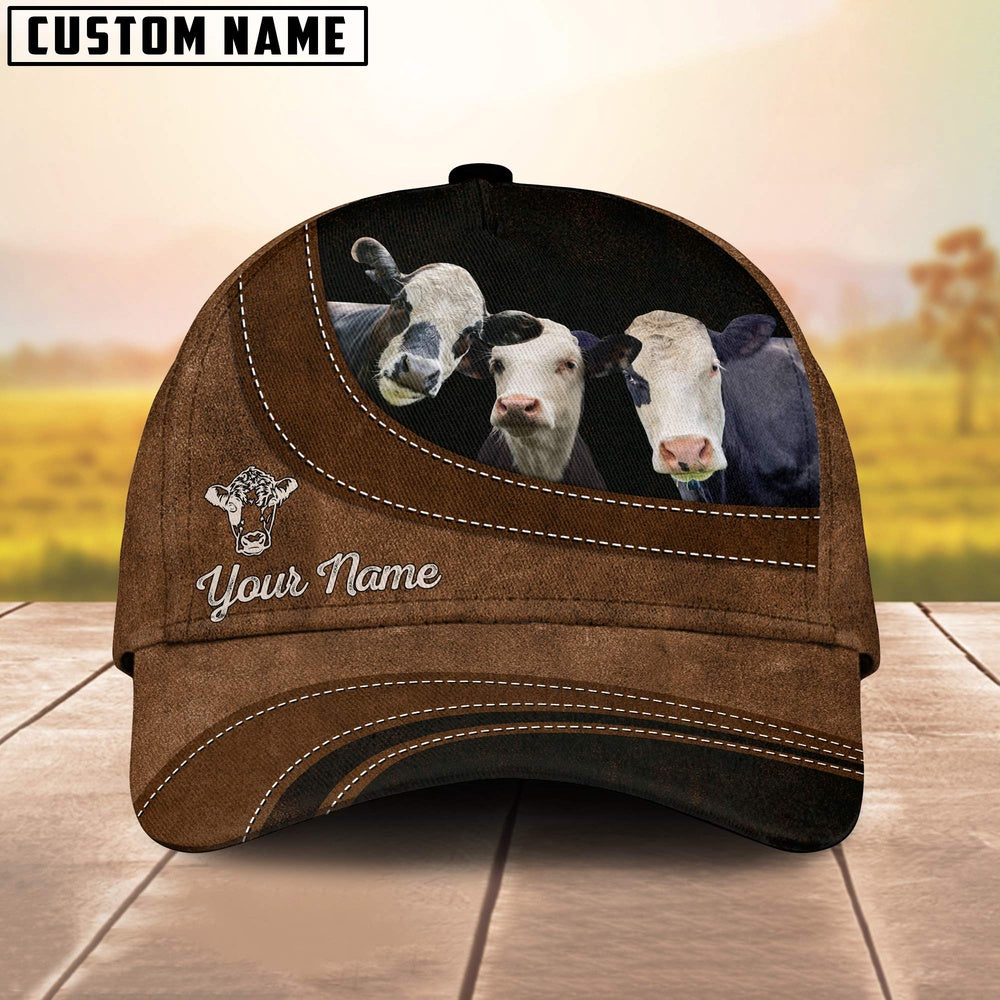 Black Baldy Happiness Customized Name Cap, Farmer Cap, Vintage Farmer Hat, Mens Farmer Hats, Cap For Farmers