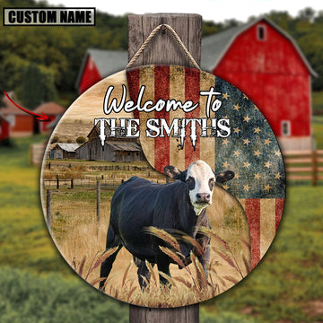 Black Baldy On The Farm Round Wooden Sign, Farm Wood Sign, Farm House Wood Signs