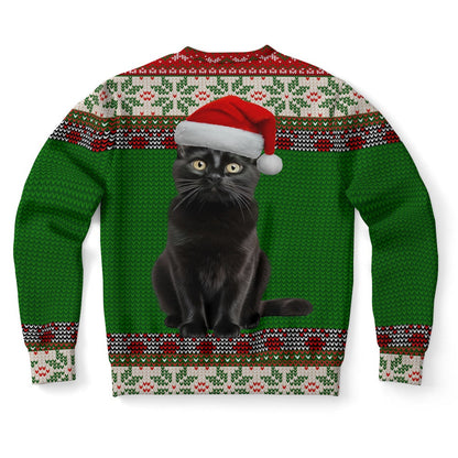 Black Cat Ugly Christmas Sweater, Christmas Ugly Sweater, Sweater Xmas, Ugly Sweater
