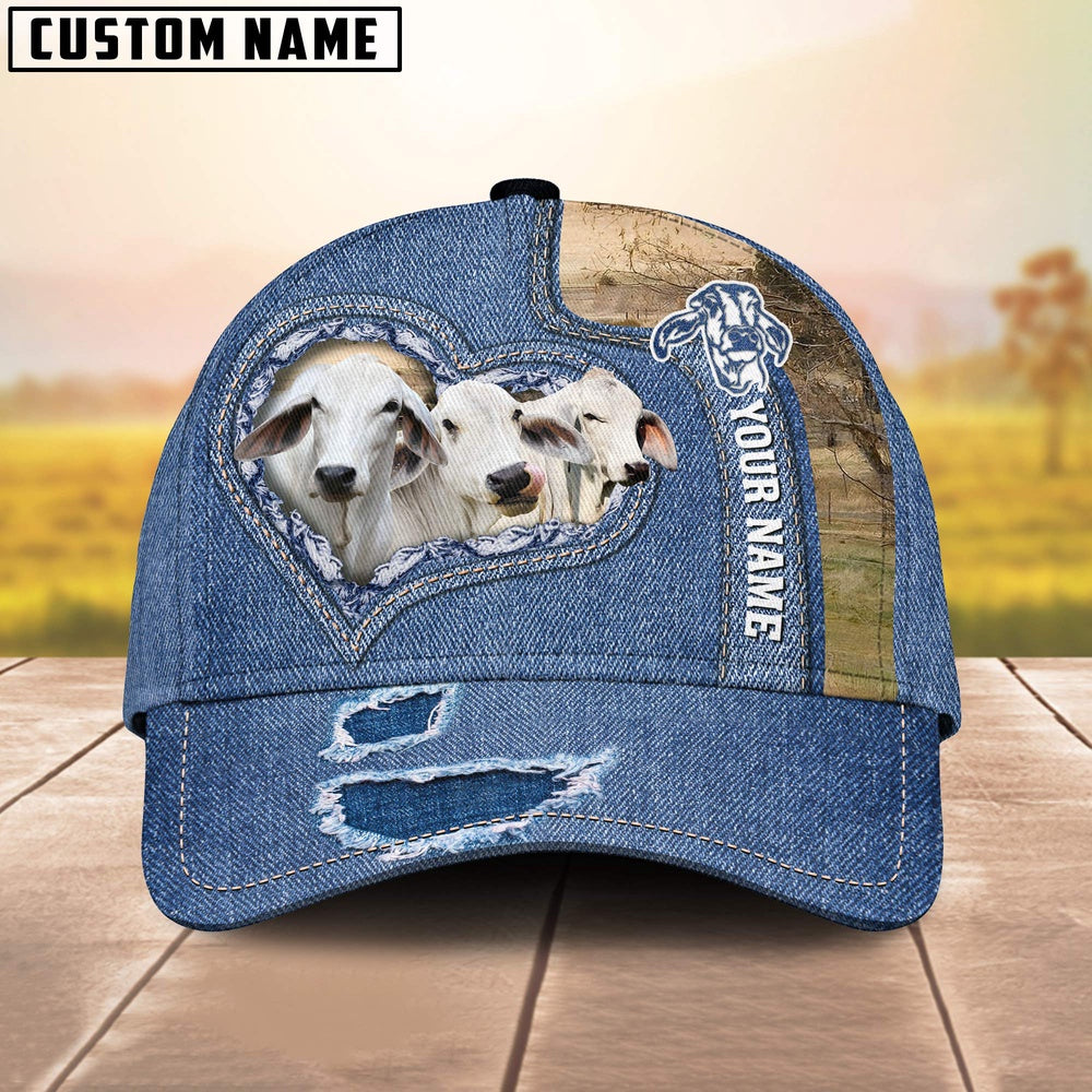 Brahman Customized Name Denim Cap, Farmer Cap, Vintage Farmer Hat, Mens Farmer Hats, Cap For Farmers