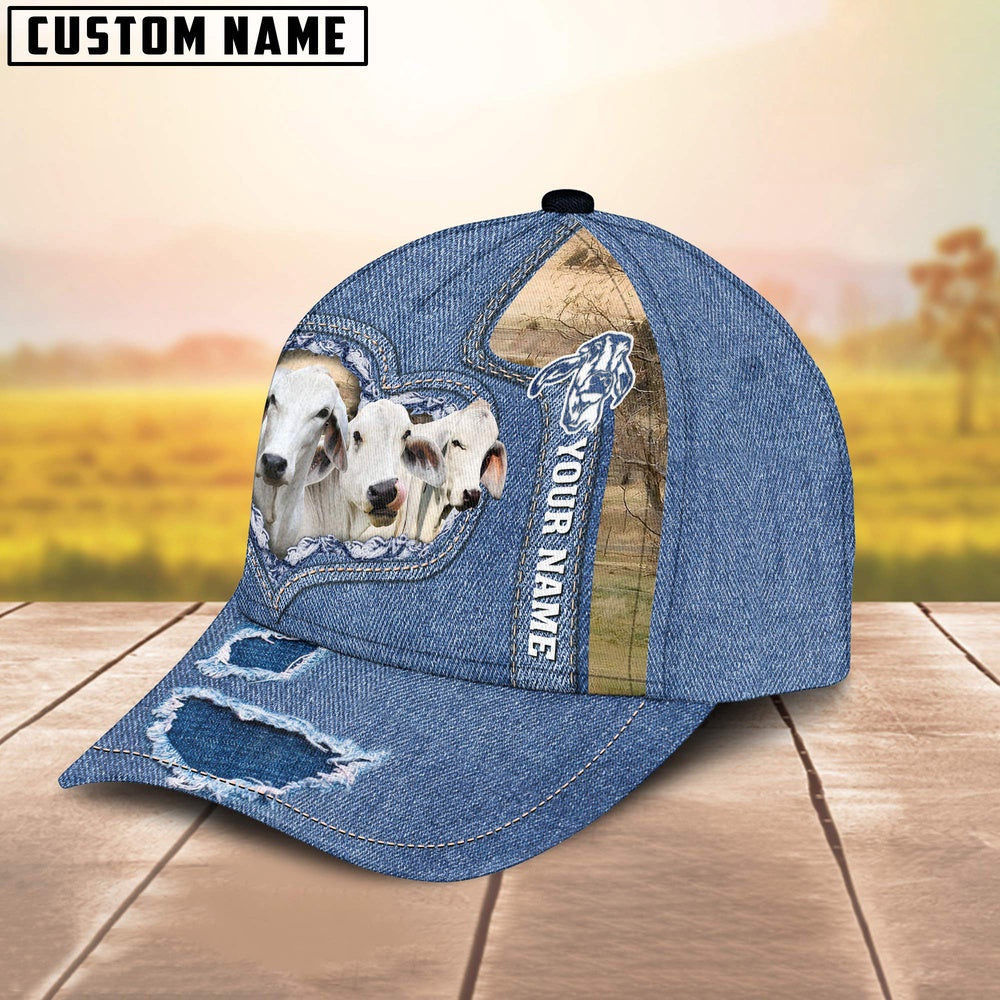 Brahman Customized Name Denim Cap, Farmer Cap, Vintage Farmer Hat, Mens Farmer Hats, Cap For Farmers