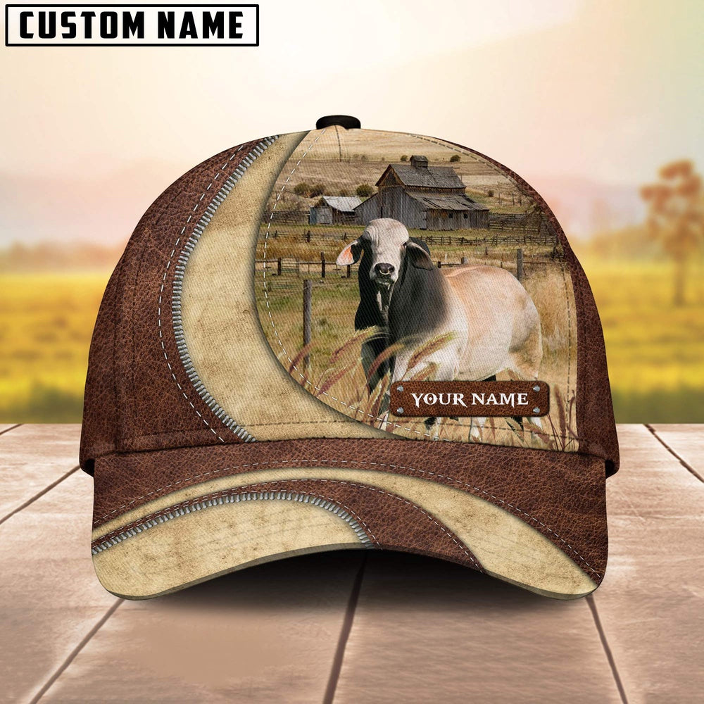 Brahman Customized Name Farm Barn Cap, Farmer Cap, Vintage Farmer Hat, Mens Farmer Hats, Cap For Farmers
