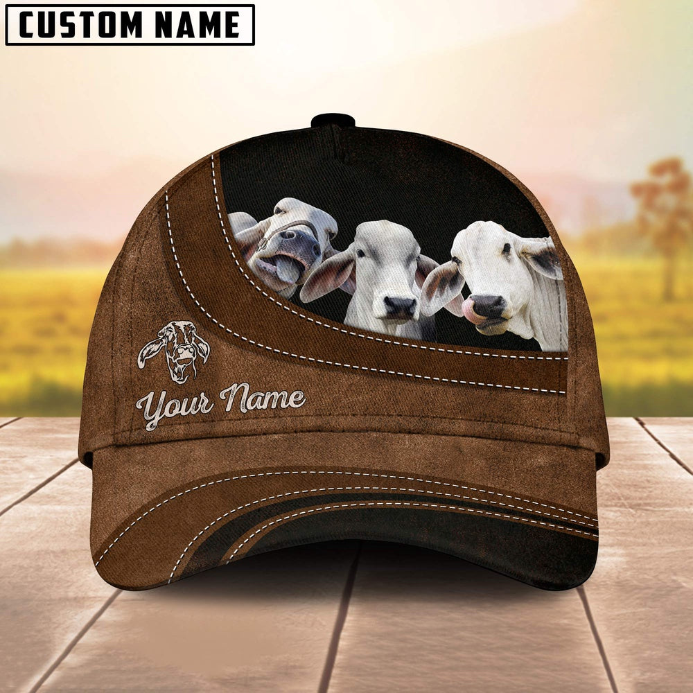 Brahman Happiness Customized Name Cap, Farmer Cap, Vintage Farmer Hat, Mens Farmer Hats, Cap For Farmers