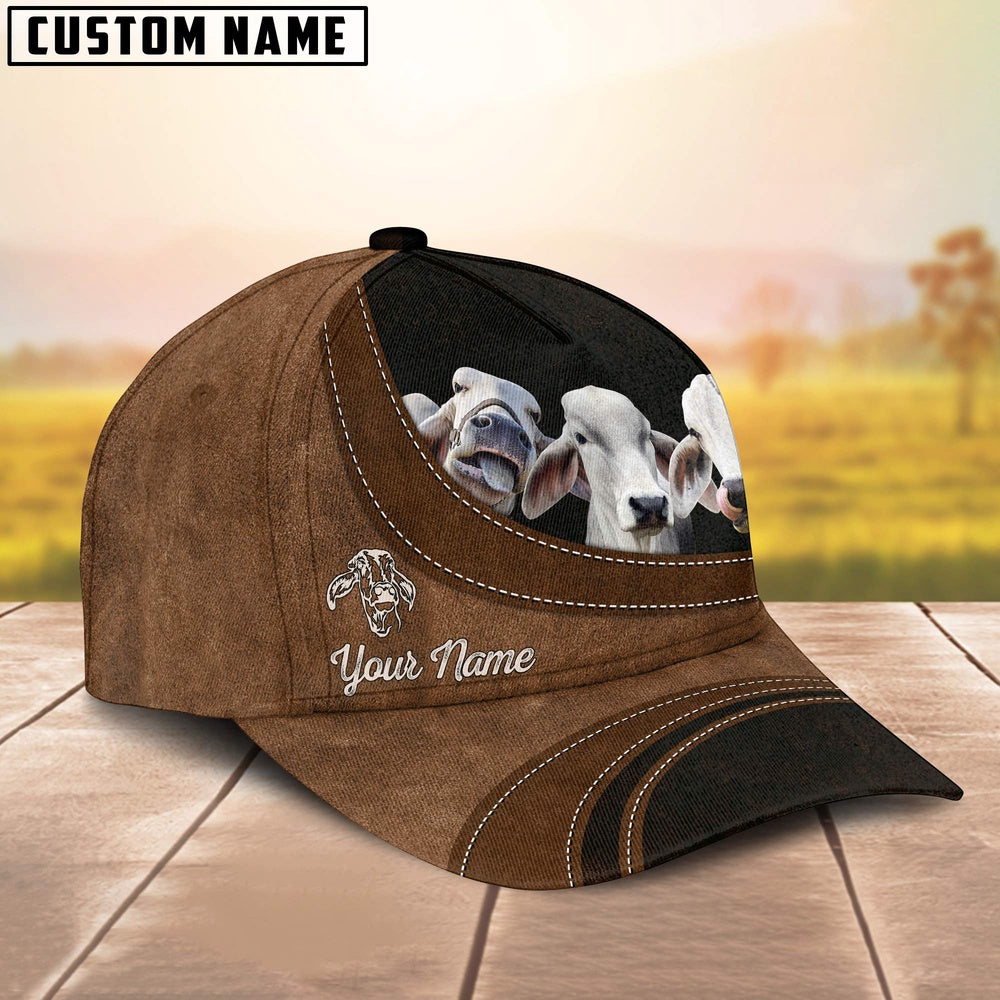 Brahman Happiness Customized Name Cap, Farmer Cap, Vintage Farmer Hat, Mens Farmer Hats, Cap For Farmers