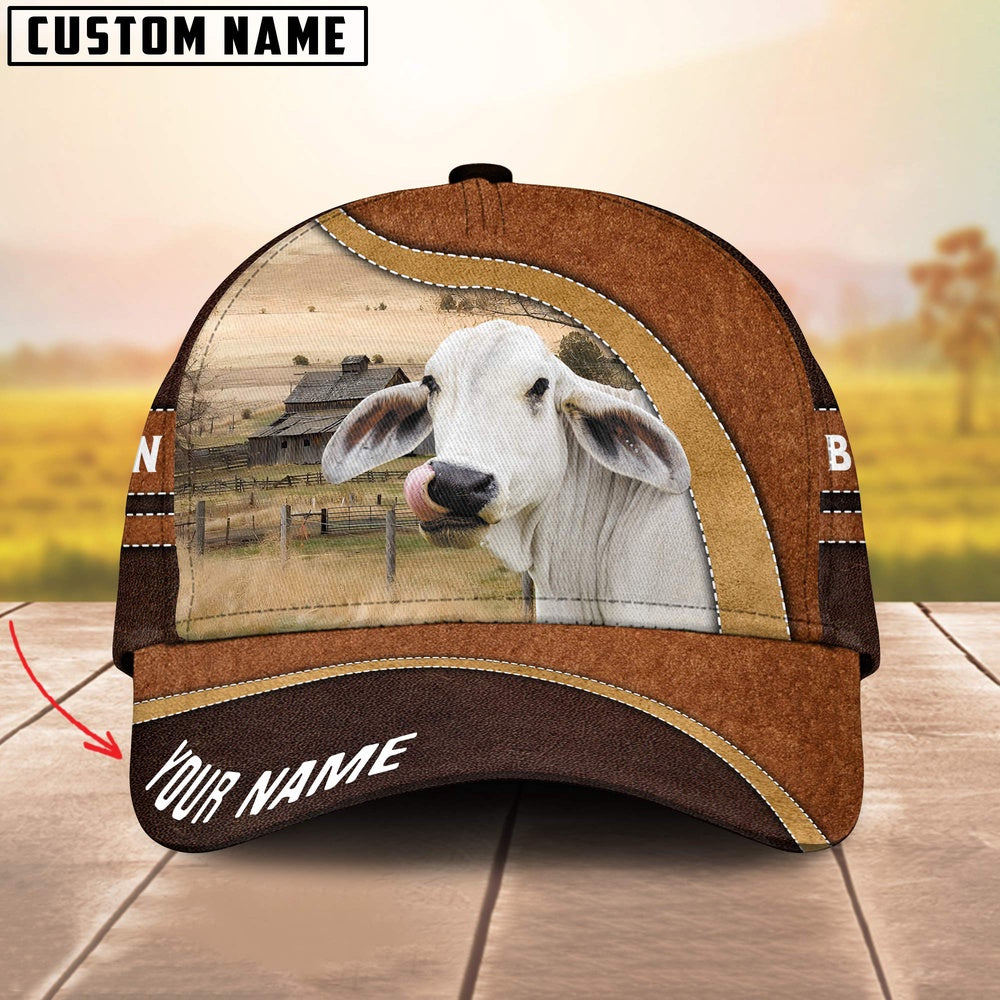Brahman Happy Face Customized Name Cap, Farmer Cap, Vintage Farmer Hat, Mens Farmer Hats, Cap For Farmers
