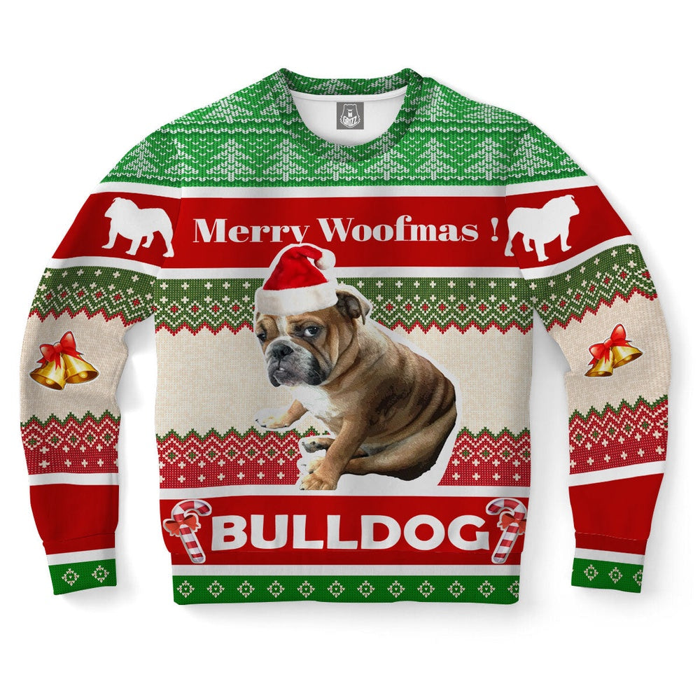 Bulldog Dog Ugly Christmas Sweater, Christmas Ugly Sweater, Sweater Xmas, Ugly Sweater