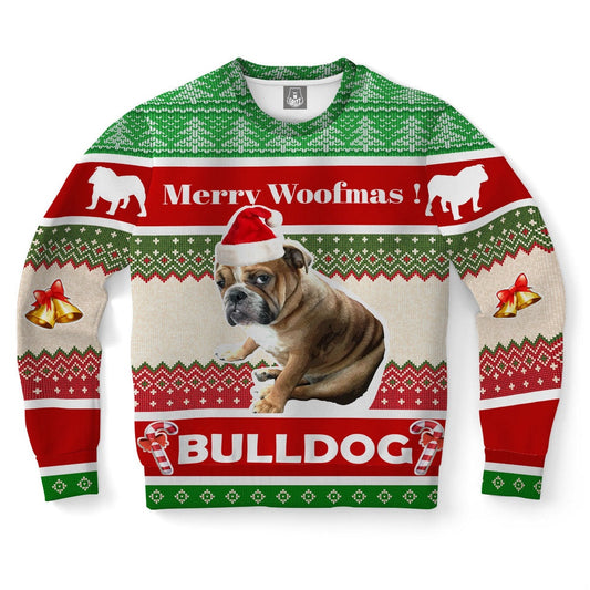 Bulldog Dog Ugly Christmas Sweater, Christmas Ugly Sweater, Sweater Xmas, Ugly Sweater