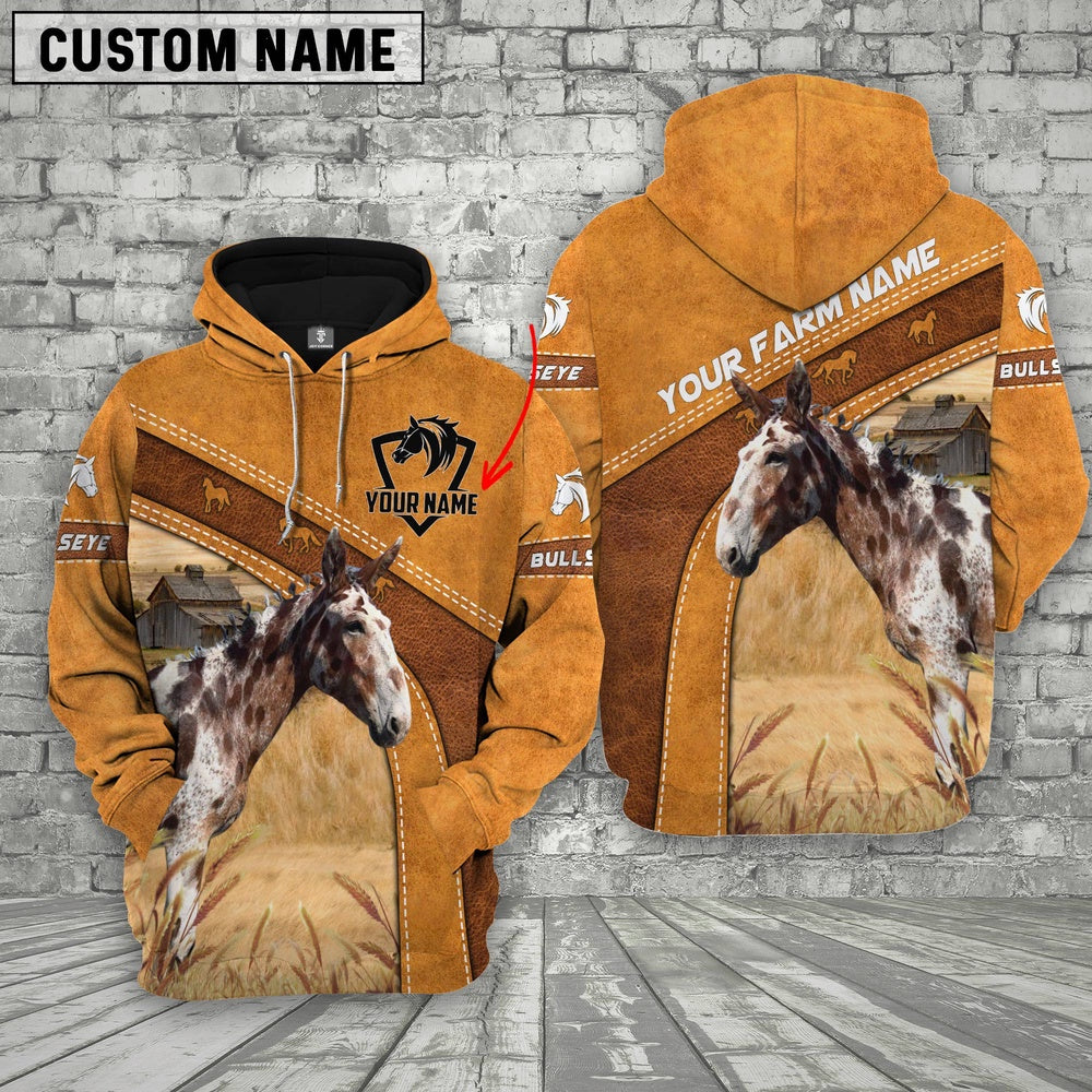 Bullseye Horse Custom Name Hoodie, Farmer Hoodie, Custom Farm Shirts, Farmer T Shirt