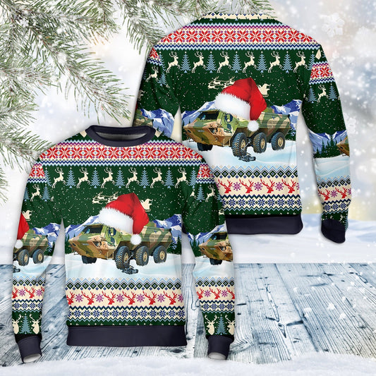 Bundeswehr TPz 1A8A5 Fuchs Christmas AOP Sweater, Christmas Ugly Sweater, Sweater Xmas, Ugly Sweater