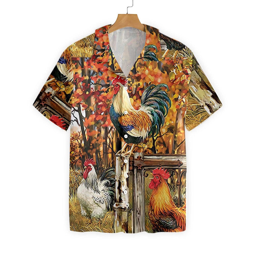 CHICKEN FAMILY FARM Hawaiian Shirt, Farm Hawaiian Shirt, Farmer Hawaii