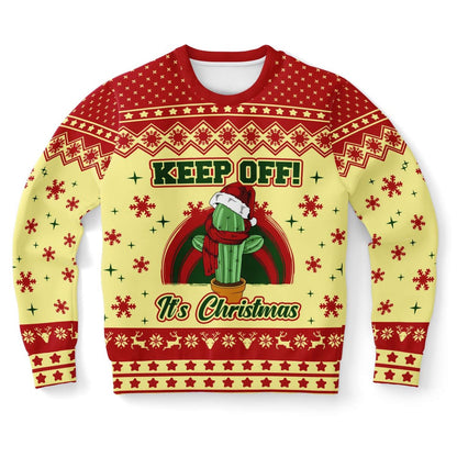 Cactus Keep Off It's Christmas Ugly Christmas Sweater, Christmas Ugly Sweater, Sweater Xmas, Ugly Sweater