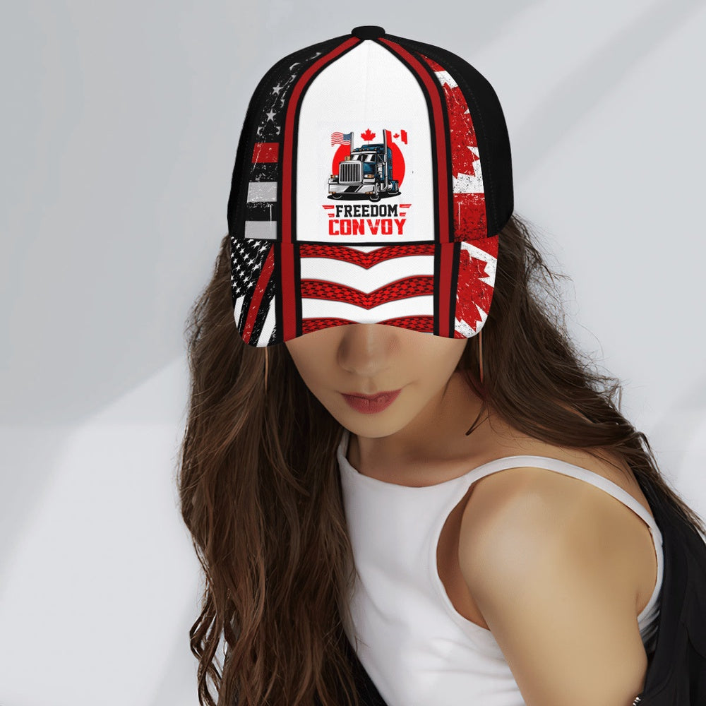 Canada Freedom Convoy 2022 Canadian Truckers Support 3D Baseball Cap, Farmer Cap, Vintage Farmer Hat, Mens Farmer Hats, Cap For Farmers