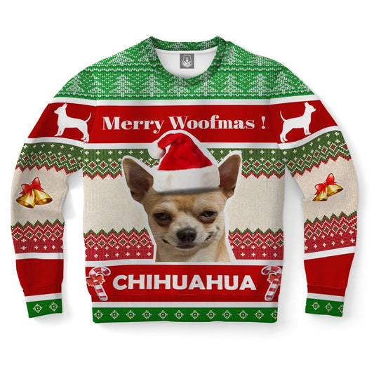 Chihuahua Dog Ugly Christmas Sweater, Christmas Ugly Sweater, Sweater Xmas, Ugly Sweater