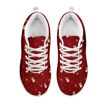 Christmas Angel Pattern Print Shoes Sneaker, Christmas Shoes, Chistmas Sneaker, Christmas Running Shoes