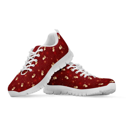 Christmas Angel Pattern Print Shoes Sneaker, Christmas Shoes, Chistmas Sneaker, Christmas Running Shoes