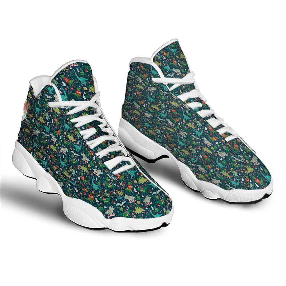Christmas Animals Fun Print Pattern Basketball Shoes, Christmas Basketball Shoes, Christmas Shoes