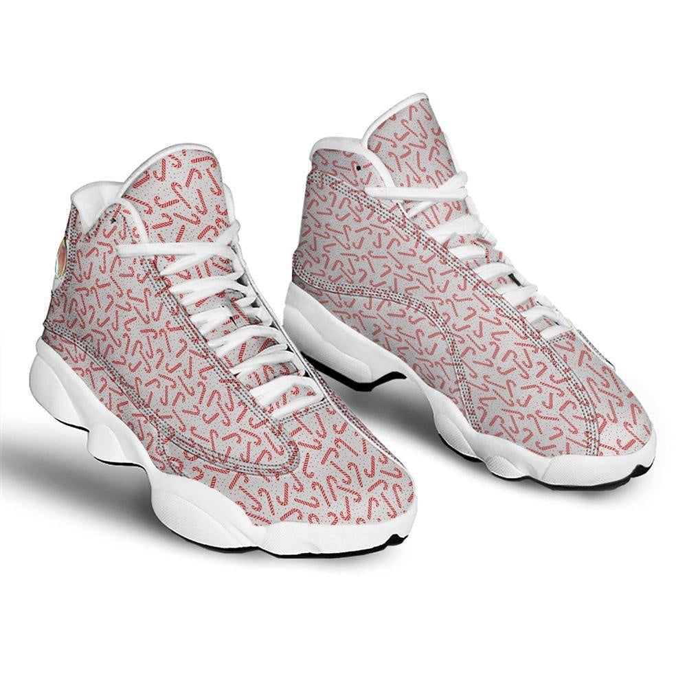 Christmas Candy Print Pattern Basketball Shoes, Christmas Basketball Shoes, Christmas Shoes