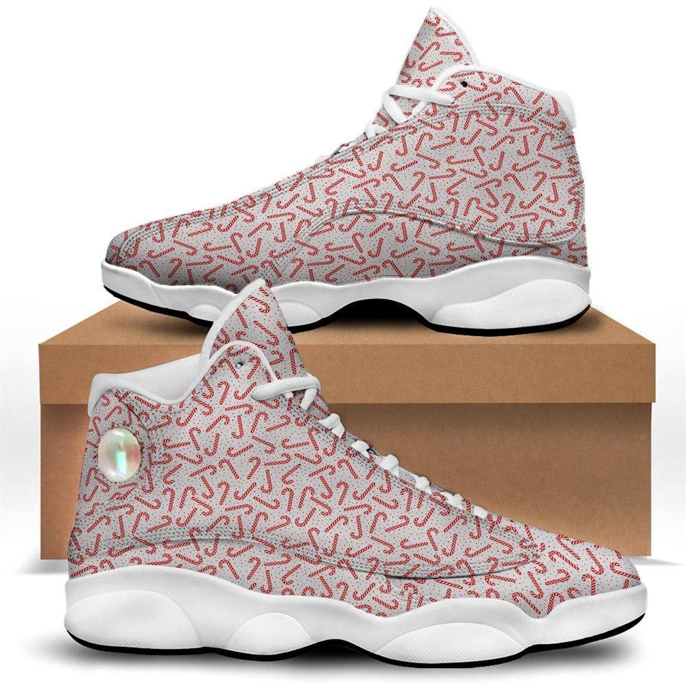 Christmas Candy Print Pattern Basketball Shoes, Christmas Basketball Shoes, Christmas Shoes