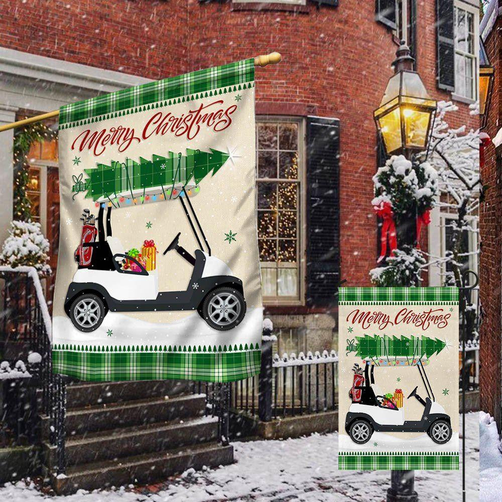 Christmas Flag, Christmas Golf Cart Flag HohoHole, Christmas Garden Flags, Christmas Gifts Decor