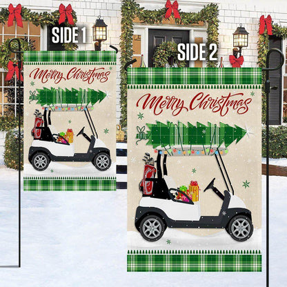 Christmas Flag, Christmas Golf Cart Flag HohoHole, Christmas Garden Flags, Christmas Gifts Decor