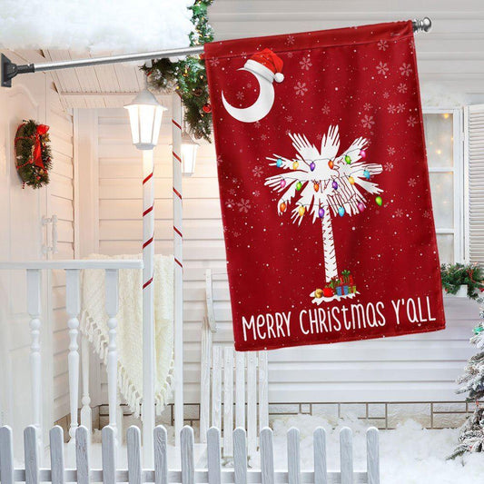 Christmas Flag, South Carolina Christmas Flag Sabal Palmetto With Light, Christmas Garden Flags, Christmas Gifts Decor