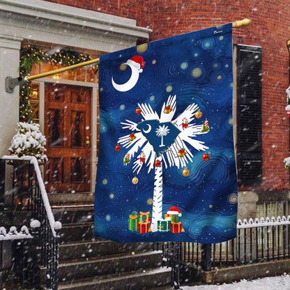 Christmas Flag, South Carolina Christmas Starry Night Flag, Christmas Garden Flags, Christmas Gifts Decor