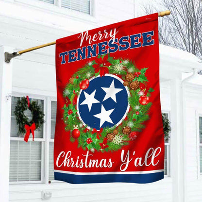 Christmas Flag, Tennessee Christmas Flag, Christmas Garden Flags, Christmas Gifts Decor