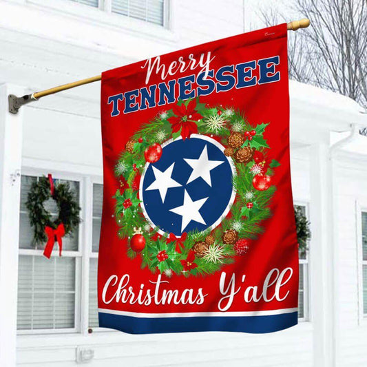 Christmas Flag, Tennessee Christmas Flag, Christmas Garden Flags, Christmas Gifts Decor