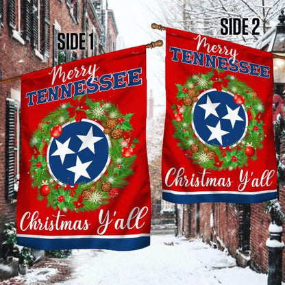 Christmas Flag, Tennessee Christmas Flag, Christmas Garden Flags, Christmas Gifts Decor