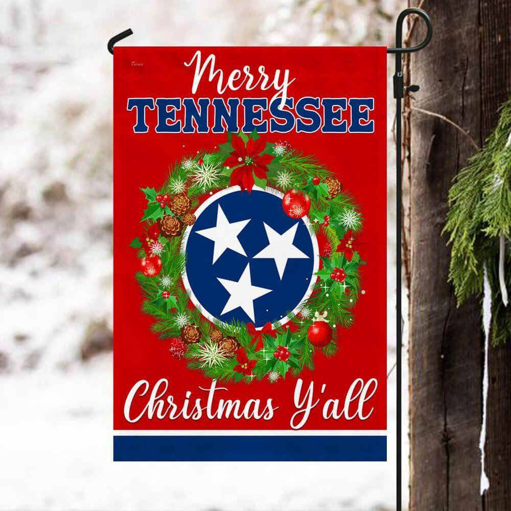 Christmas Flag, Tennessee Christmas Flag, Christmas Garden Flags, Christmas Gifts Decor
