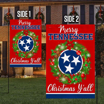 Christmas Flag, Tennessee Christmas Flag, Christmas Garden Flags, Christmas Gifts Decor