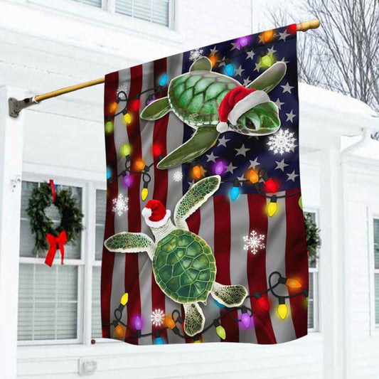 Christmas Flag, Turtle Christmas Flag Merry Christmas, Christmas Garden Flags, Christmas Gifts Decor