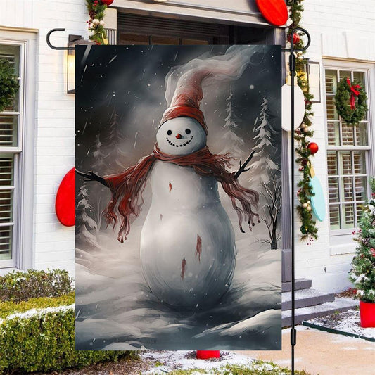 Christmas Flag, Winters Whisper The Mystical Snowman Snowman Xmas Garden Flag, Christmas Garden Flags, Christmas Gifts Decor