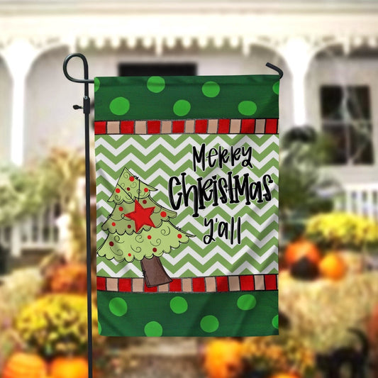 Christmas Garden Welcome FlagXmas, Garden Flags, Outdoor Xmas Flags, Christmas Outdoor Decor