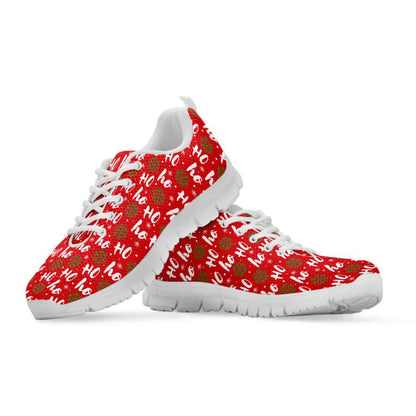 Christmas Hohoho Santa Claus Laugh Print Shoes Sneaker, Christmas Shoes, Chistmas Sneaker, Christmas Running Shoes