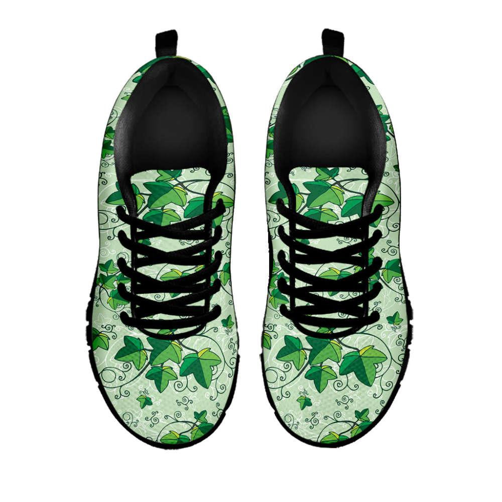 Christmas Ivy Leaf Pattern Print Shoes Sneaker, Christmas Shoes, Chistmas Sneaker, Christmas Running Shoes