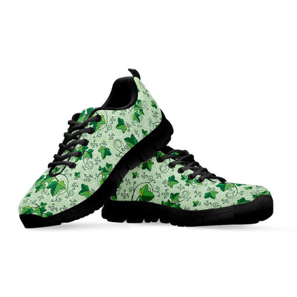 Christmas Ivy Leaf Pattern Print Shoes Sneaker, Christmas Shoes, Chistmas Sneaker, Christmas Running Shoes