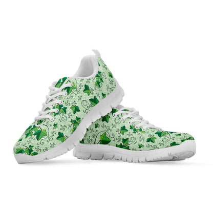 Christmas Ivy Leaf Pattern Print Shoes Sneaker, Christmas Shoes, Chistmas Sneaker, Christmas Running Shoes