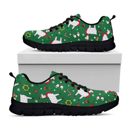 Christmas Llama Pattern Print Shoes Sneaker, Christmas Shoes, Chistmas Sneaker, Christmas Running Shoes