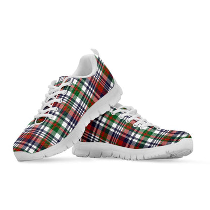 Christmas Madras Plaid Print Shoes Sneaker, Christmas Shoes, Chistmas Sneaker, Christmas Running Shoes