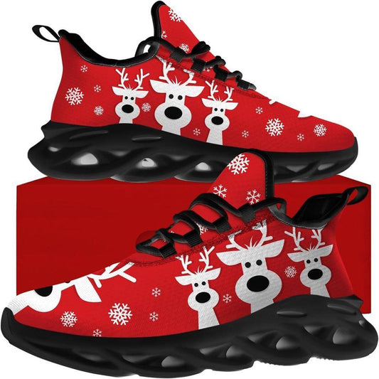 Christmas Reindeer Herd Max Soul Shoes, Christmas Sneakers, Christmas Shoes, Christmas Clunky Sneaker
