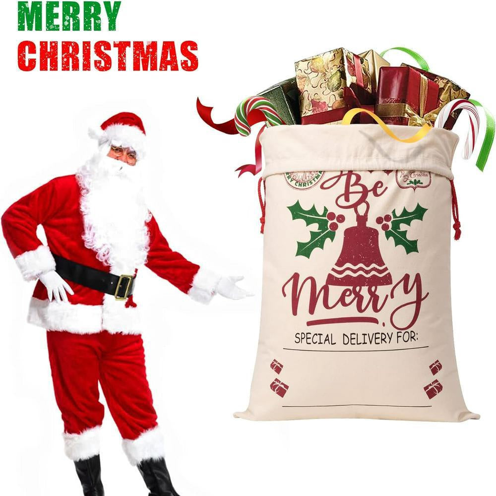 Christmas Sack, Be Merry Christmas Sack, Christmas Santa Sacks, Christmas Bag, Christmas Gift