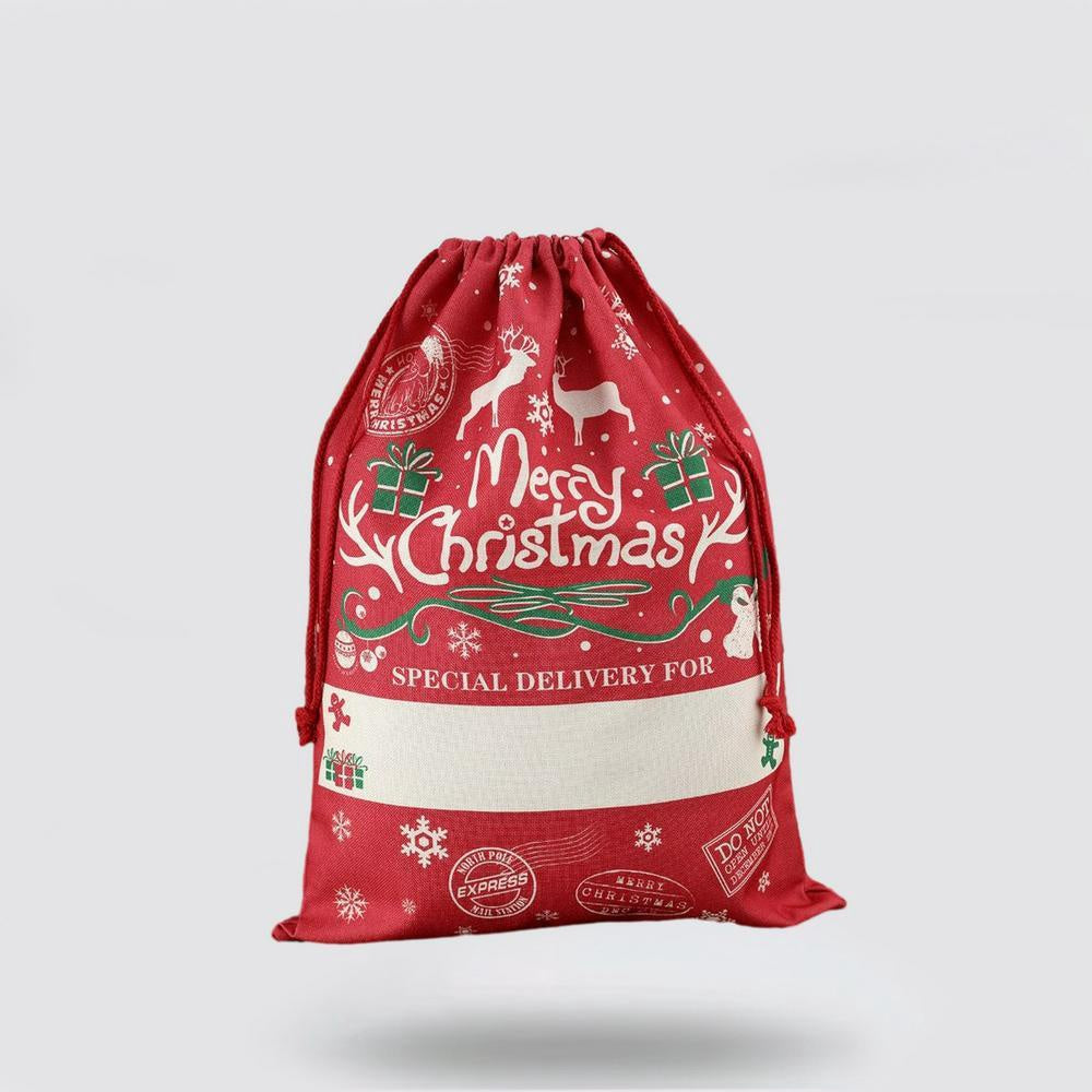 Christmas Sack, Christmas Drawstring Large Gift Bag, Christmas Santa Sacks, Christmas Bag, Christmas Gift