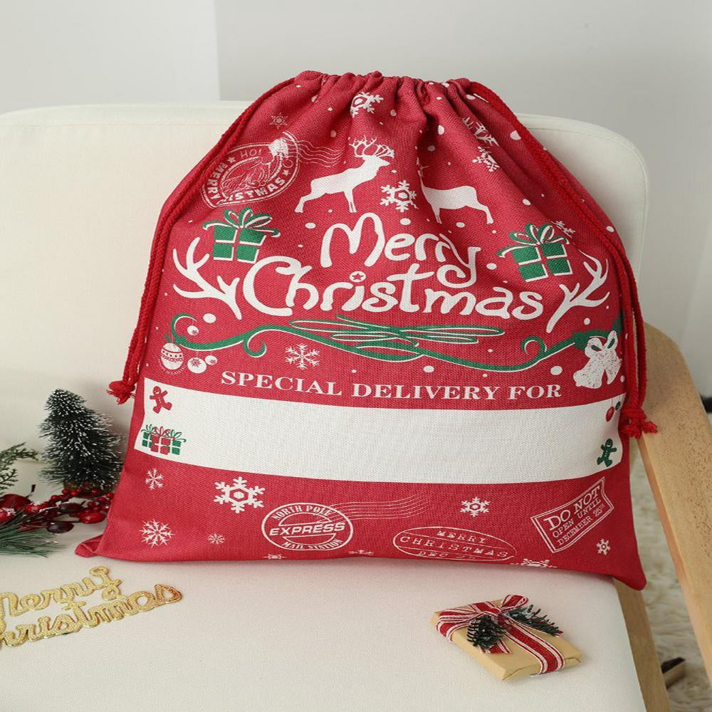 Christmas Sack, Christmas Drawstring Large Gift Bag, Christmas Santa Sacks, Christmas Bag, Christmas Gift