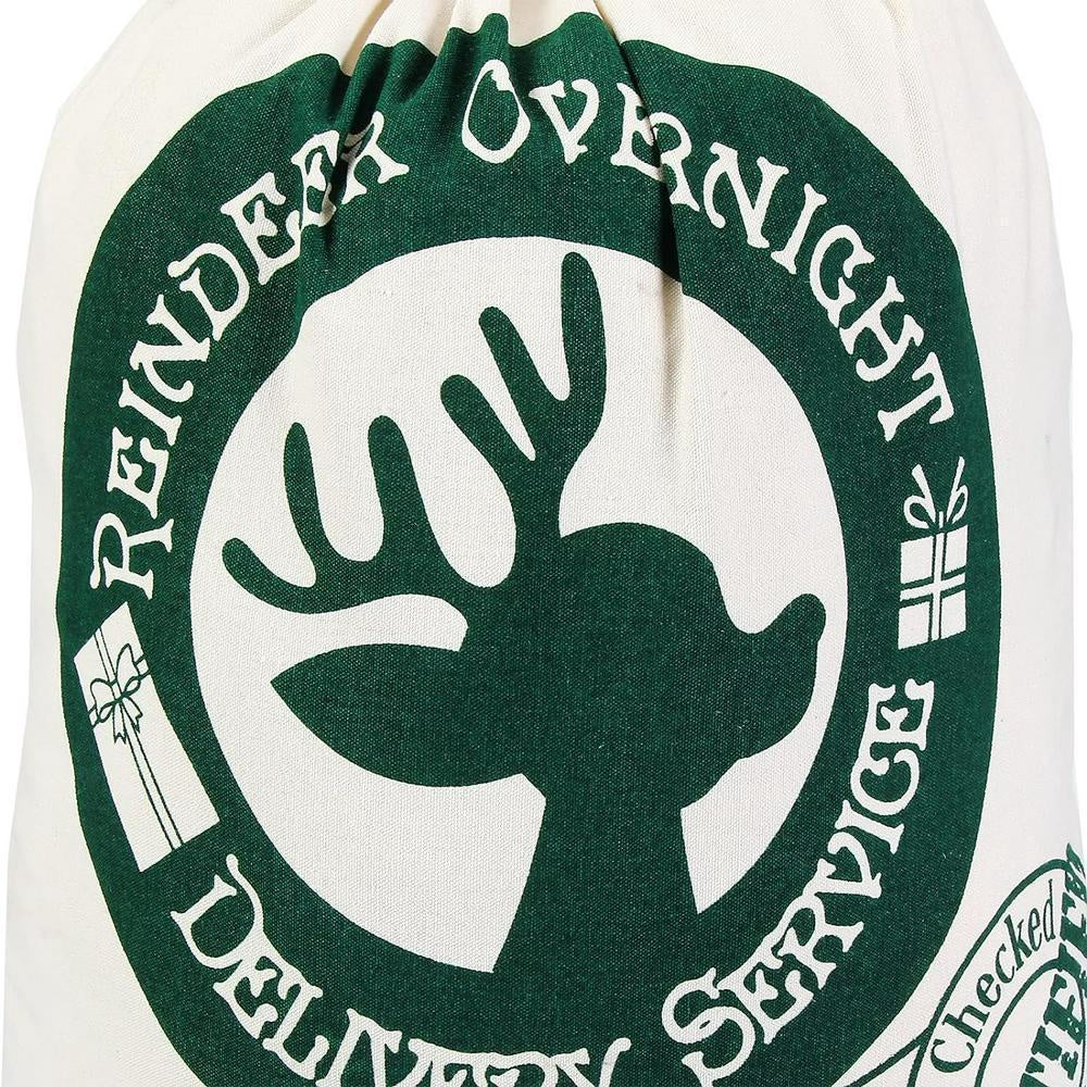 Christmas Sack, Christmas Green Reindeer Sacks, Christmas Santa Sacks, Christmas Bag, Christmas Gift