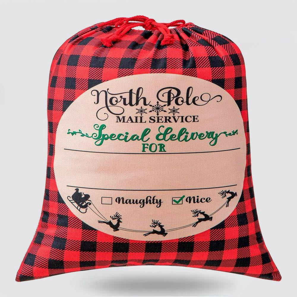 Christmas Sack, Christmas Red Caro Sacks, Christmas Santa Sacks, Christmas Bag, Christmas Gift